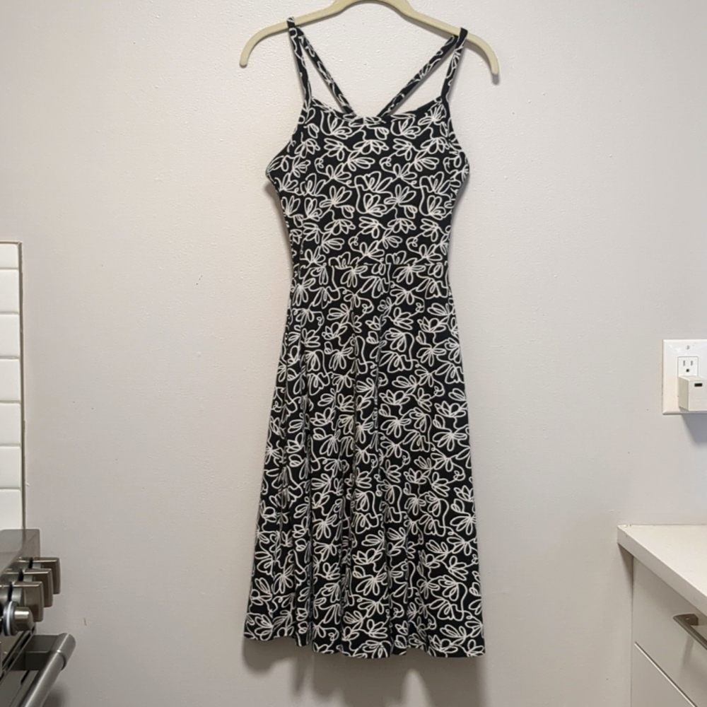 Pact fit & flare midi dress NWOT